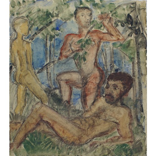 Drei männliche Figuren