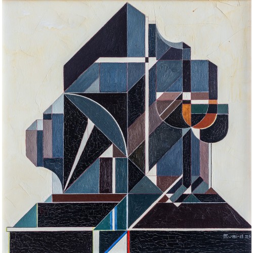 Komposition grau (kristallin)