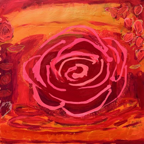Bäume und Blüten. Motiv zu ELS "und Rosen flattern auf"