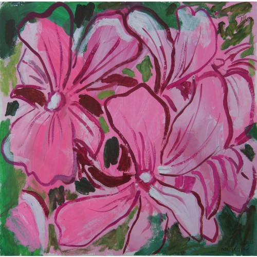 Bäume und Blüten.Oleander