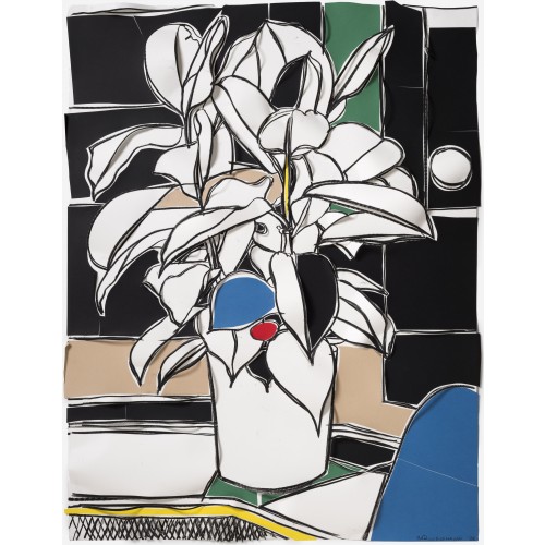 Pflanze mit blauem Blatt 