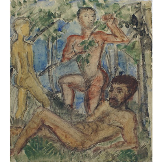 Drei männliche Figuren