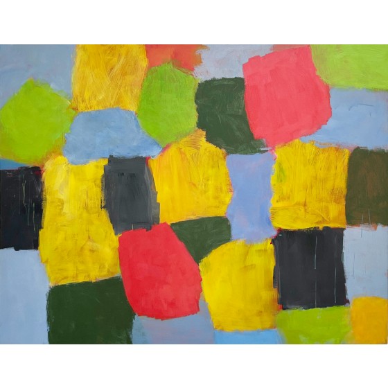 ohne Titel (Waben rot)